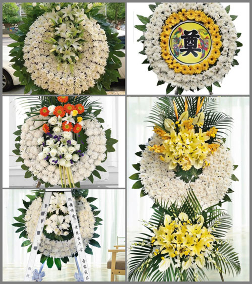 广东广州市花都区花东镇九子村花圈速递